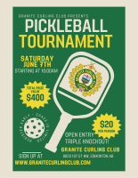 Pickleball Tournament (Competitive style) June 7