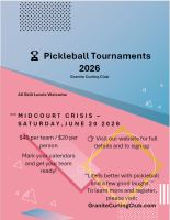 Pickleball Tournament - M I D C O U R T C R I S I S - June 20